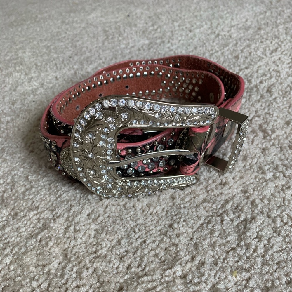 Genuine leather Lammles gemstone belt